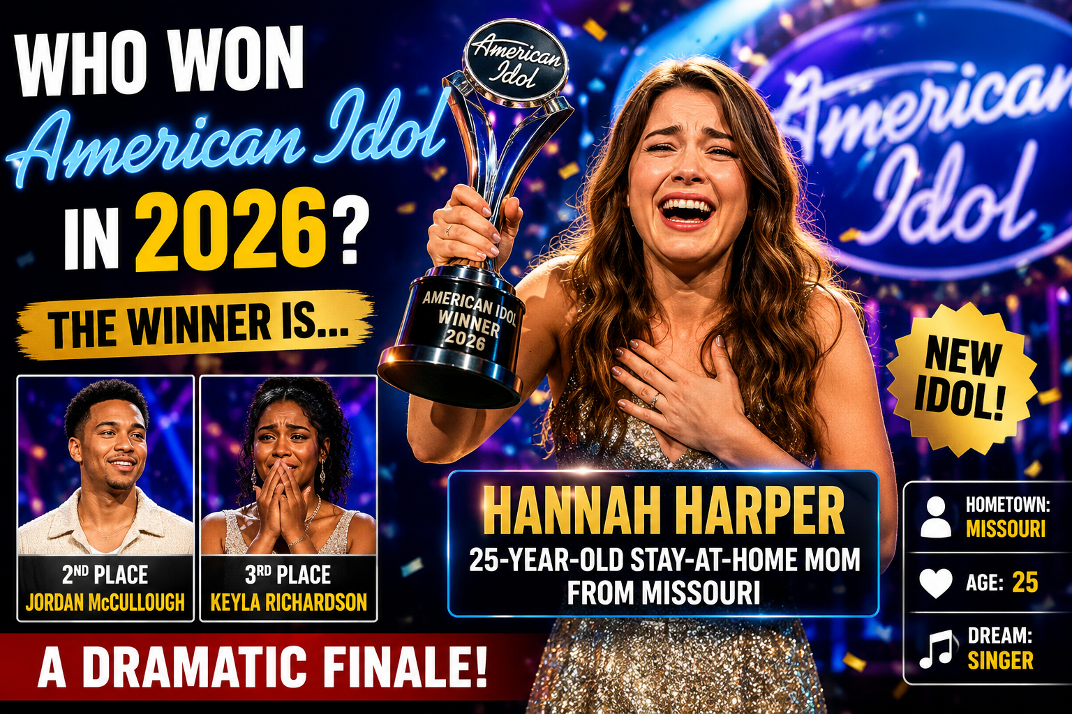 Who Won American Idol 2026 – Stunning Victory, Inspiring Story & $250K Prize